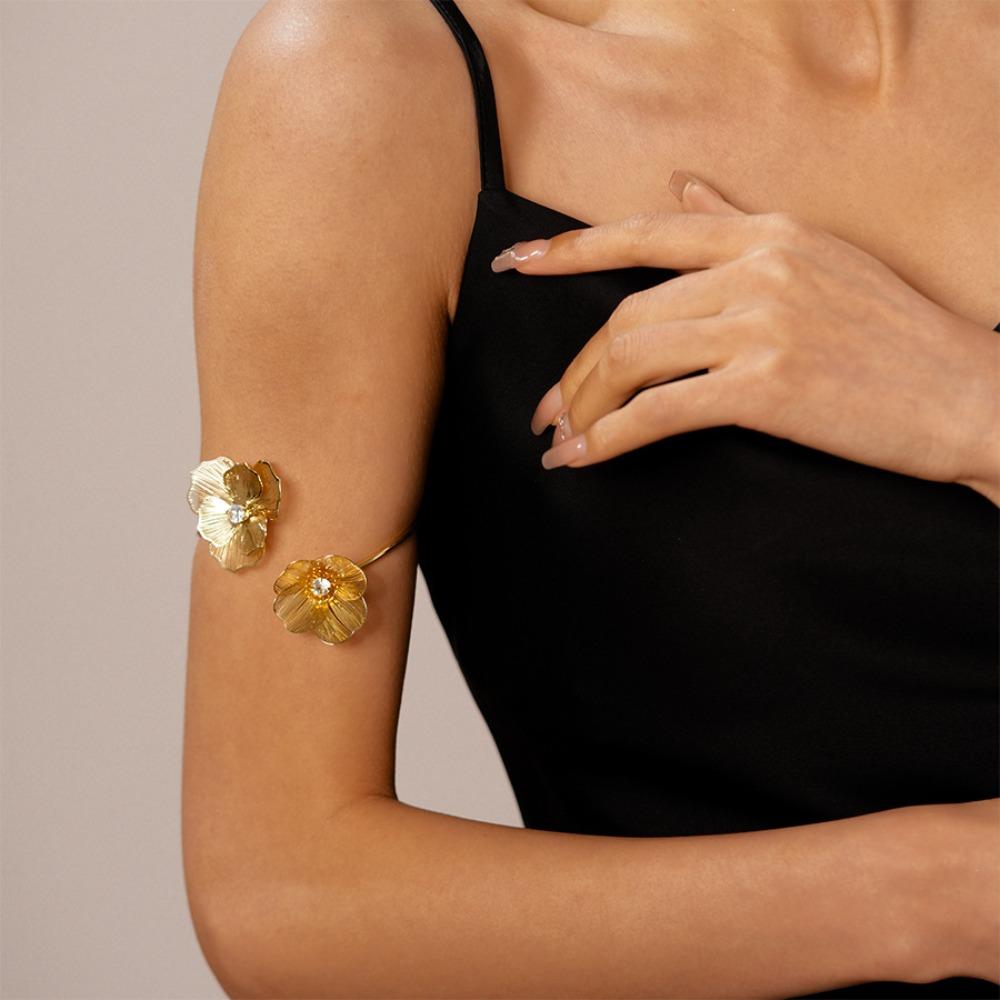 Geometrie Linie Ondulată Manșetă Metalică de Braț Aliaj de Zinc Aliaj de Zinc Brățară Boemă Manșetă Lată de Braț Deschis Bijuterii Cadou