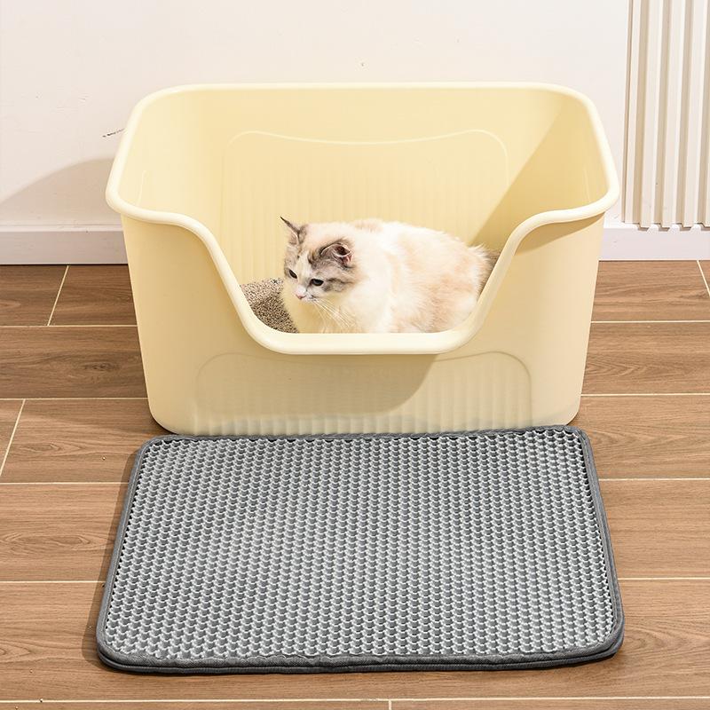 Extra Large Anti-Splash Semi-Enclosed Cat Litter Box with Scoop