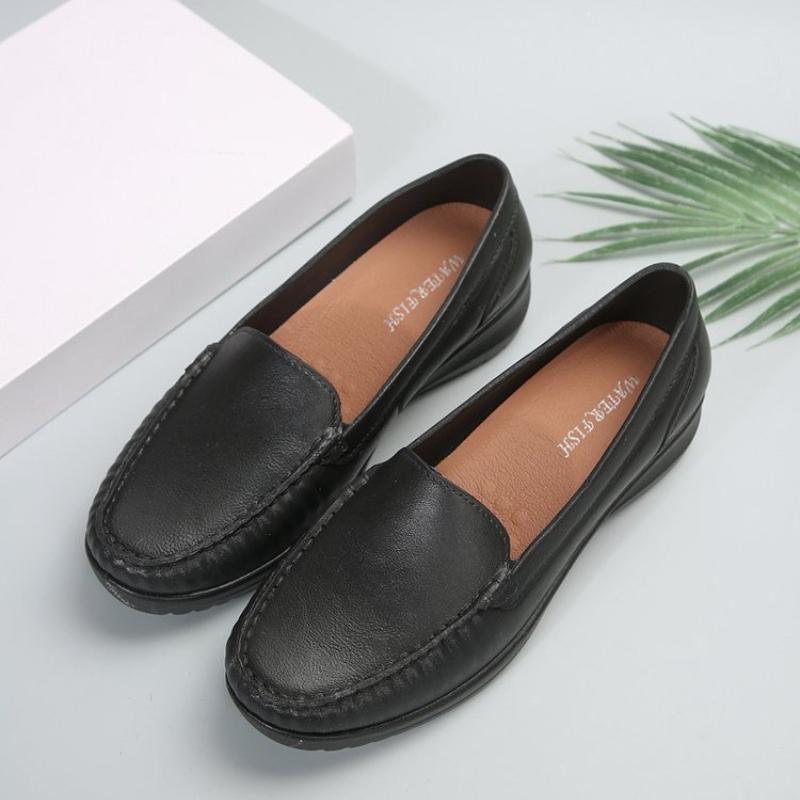BCEBYL Spring and Autumn Casual Fashion Round Toe Flat Solid Color Comfortable Non-slip Wear-resistant Women's Shoes