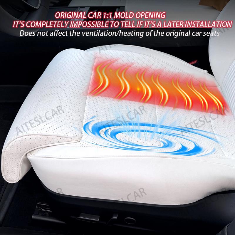 For New Tesla Model Y Juniper 2025+ Leg Support Extension Seat Cover Memory Foam Extender Cushion Car Interior Accessories