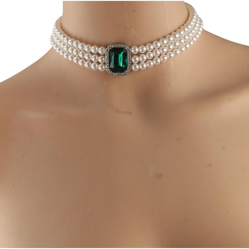 Multi-layer Pearl Jewelry Sets Rhinestones Bridal Jewelry Sets Necklace Bracelet Earring Set  Bride