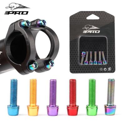 Taiwan PRO M5*18mm Bunte Titanlegierung Fahrrad Vorbauschrauben