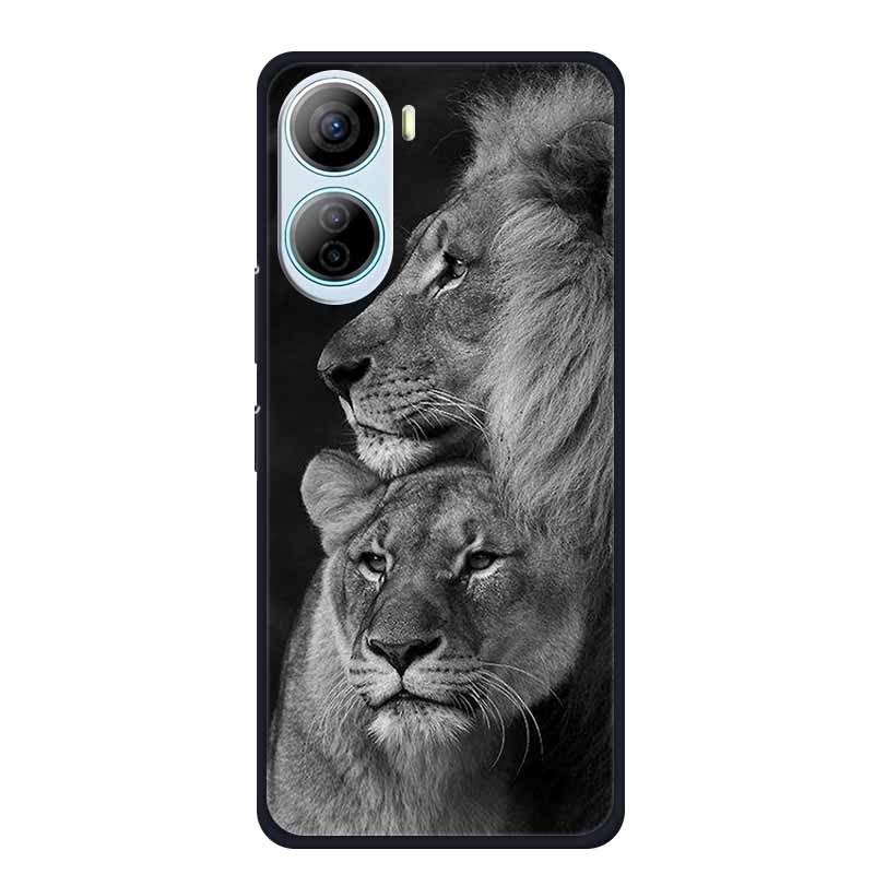 For ZTE Libero 5G IV Case Animals Silicone TPU Back Cover Soft Phone Cases for ZTE LiberoIV 5GA302 Protector Wolf Cool New Shell