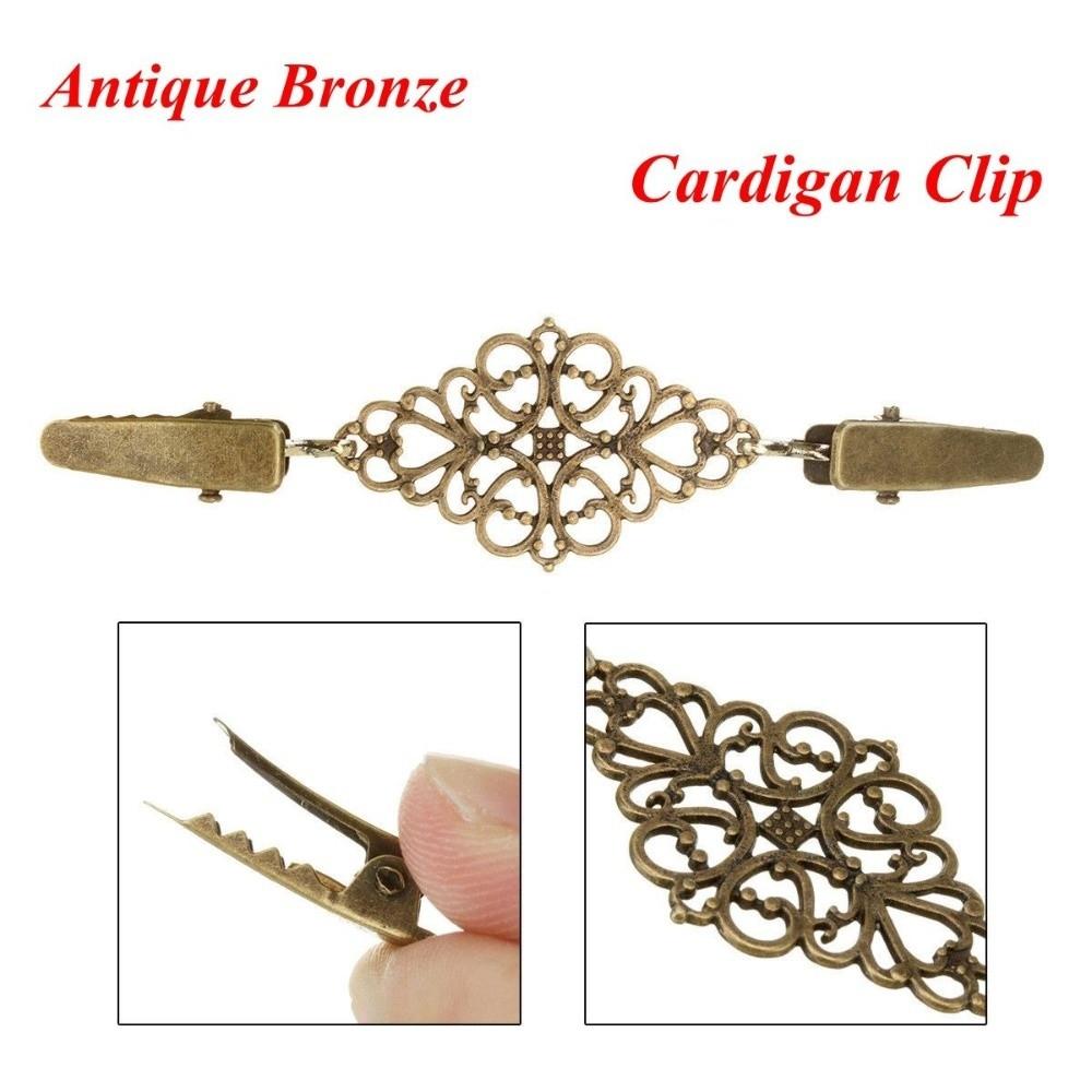 Fashion Retro New Sweater Blouse Pin Duck Clip Clasps Cardigan Clip Shawl Brooch