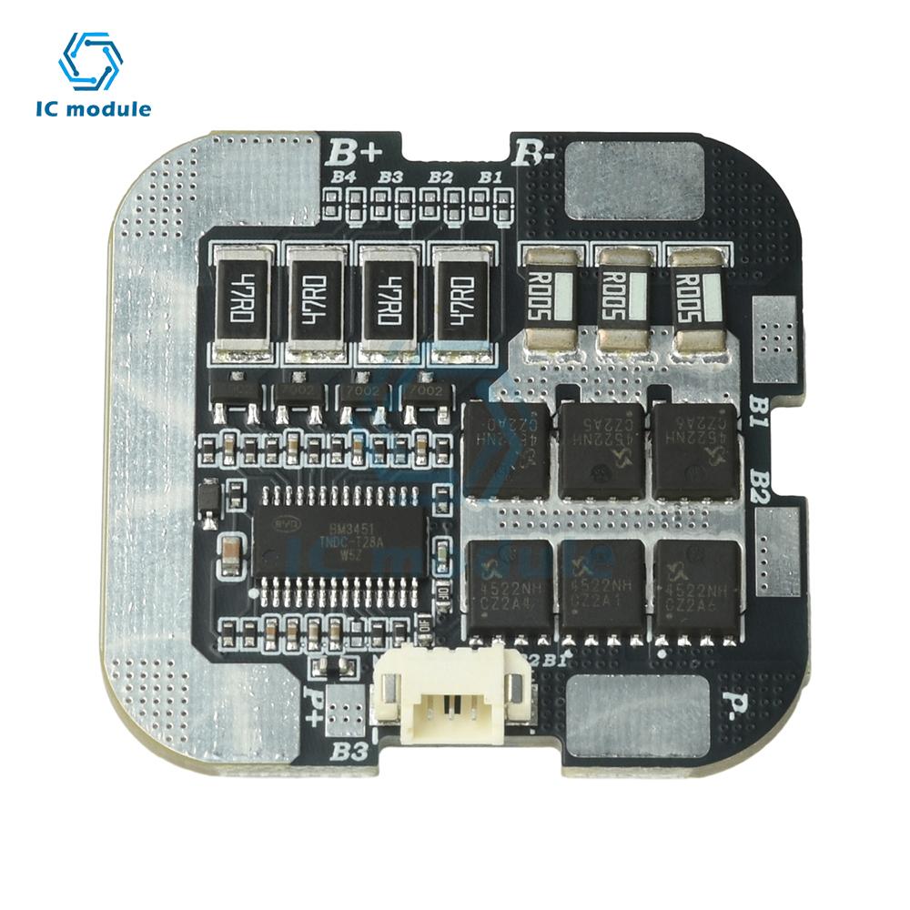 Lithium Battery Protection Board with Balancing Function, 3.7V Series Battery Packs, 4S, 60A, 21700/18650