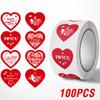 100-500Pcs Premium-Quality Red Superior-Grade Love Premium-Quality Stickers High-Standard Happy Top-Grade Valentine'S Superior-Grade Day Top-Grade