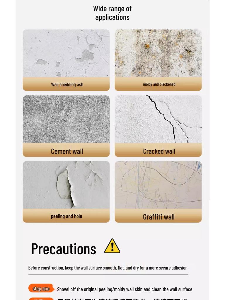 Waterproof Marble Tile-Look Wall Stickers for Living Room/Bathroom Renovation