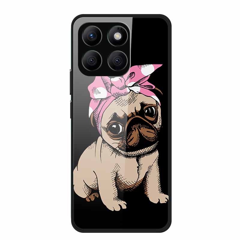 For Honor X8c Case X8 c X 8c Tempered Glass Hard Back Cover Phone Case For Honor X8c 4G Case HonorX8c X 8 c Capa Soft TPU Bumper