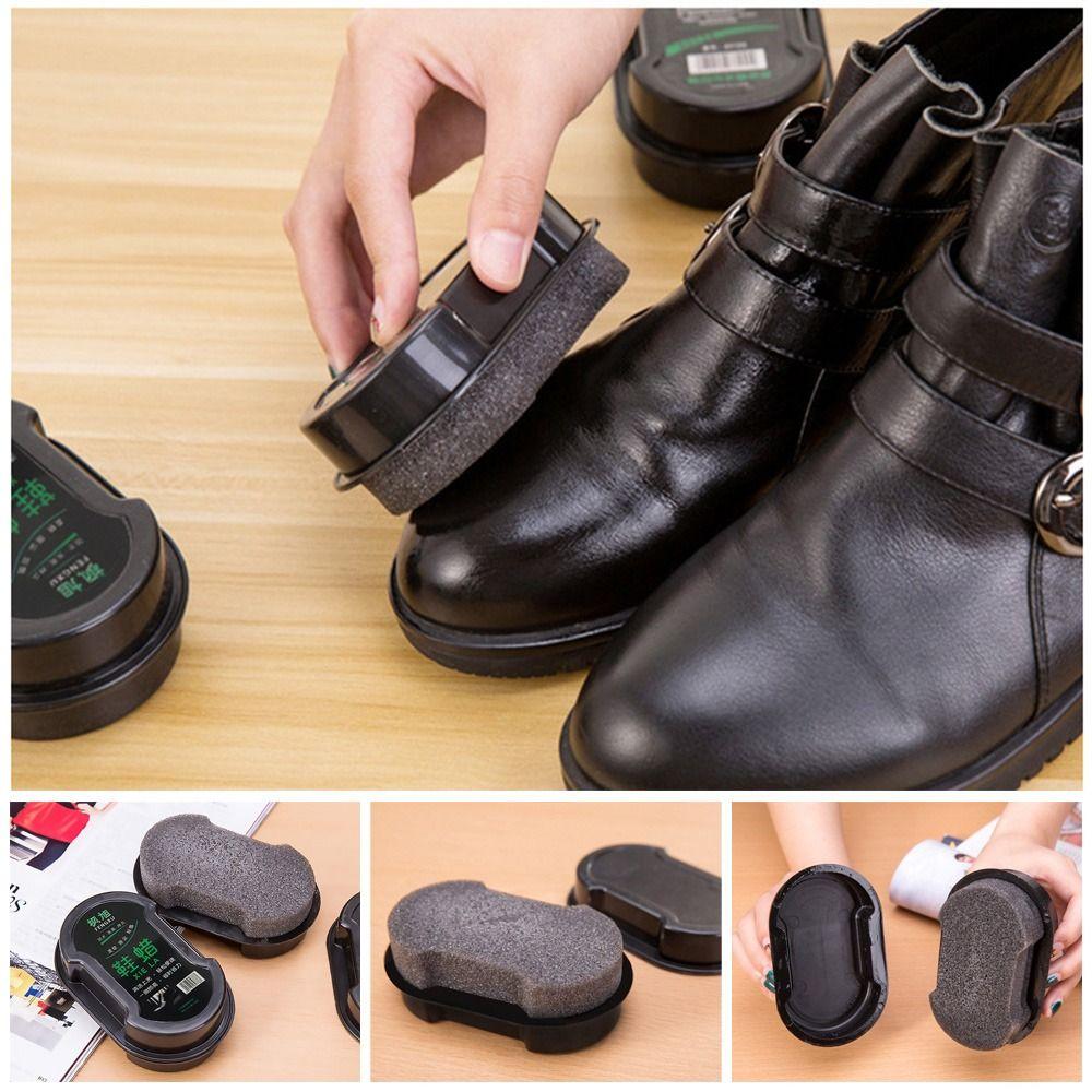 3PCS Universal Sponge Polisher for Leather Shoes Shoes Cleaning Brush Leather Polishing Sponge Quick Polish Liquid Cleaning Wax