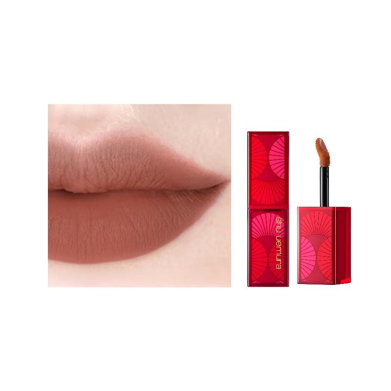 Shu Uemura 2025 New Year Limited Liquid Lip Glaze Matte, easy to color, long-lasting and non-smudged коричневый