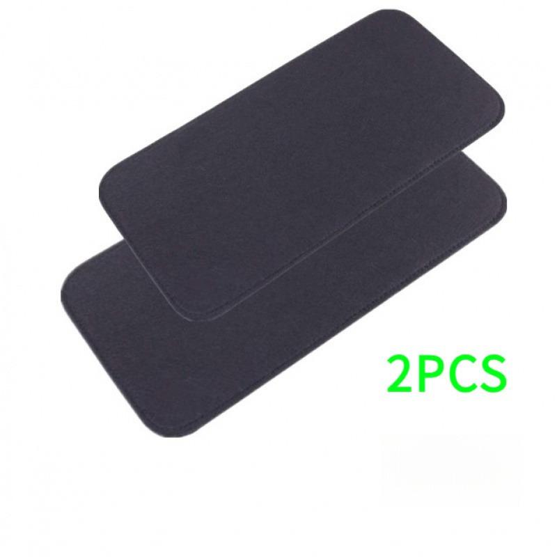 2pcs/ Pack RV Door Stop Mat Black Grey Fabric Anti-Slip Door Pads For Camper Caravan Or Motorhome Interior Accessories