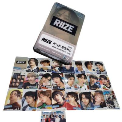 RIIZE 25 Stück Klare Hochwertige Plastik-Fotokarten