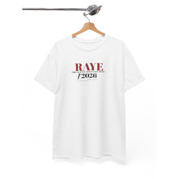 Raye Tour Tshirt - Unisex Concert Merch with Raye Signature Print, Vintage Music Festival Tee, Soft Band Shirt for, Tour Gift for Fans, Casual Round S чёрный