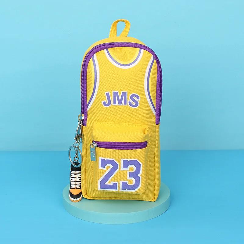 

Waterproof Pencil Case Basketball Pencil Bag Multifunctional Pencil Box For Student Boy School Stationery