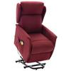 Day and Night - Day and Night Liftable Massage Chair Red Fabric