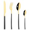 Blue Gold Mirror Dinnerware Cutlery Set Stainless Steel Tableware Set Home Knife Fork Coffee Spoon Flatware Silverware Set