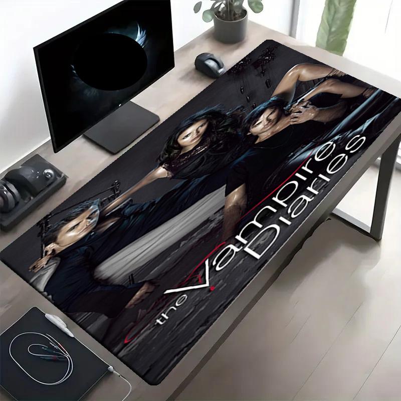 The Vampire Diaries Print Mouse Pad, Anti‑Slip Desktop keyboard Mat, for PC Laptop Gaming Working Daily Use, Cool Festival Surprise Gift