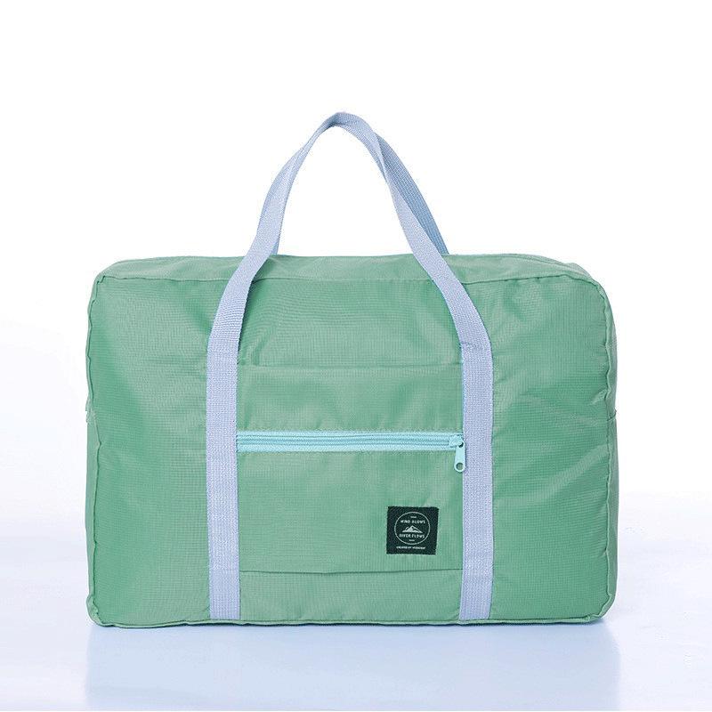 Portable Foldable Multi-Compartment Travel Handbag with Large Capacity, Attachable To Trolley Luggage