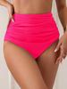 Women's High Waist Tummy Control Ruched Bikini Briefs