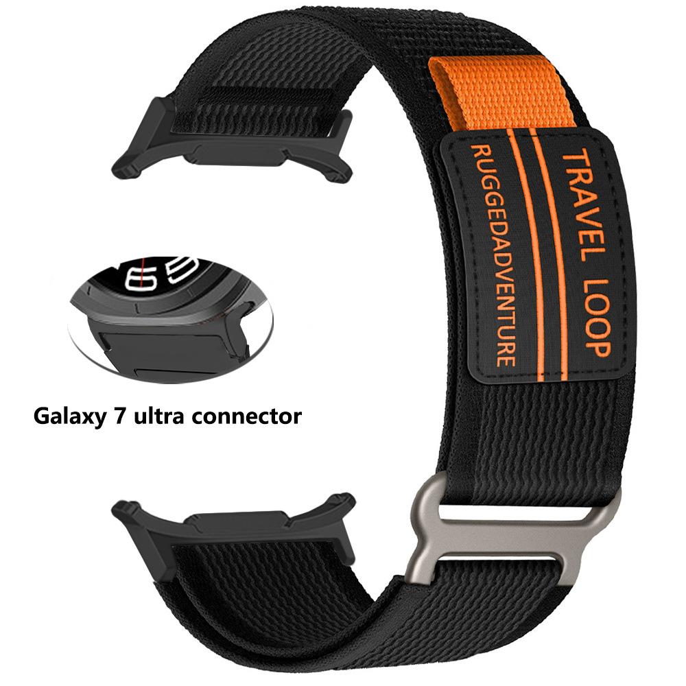 Nylon Travel Loop Strap For Samsung Galaxy Watch 7 Ultra Sport Band For Galaxy 7 47mm Ultra Bracelet