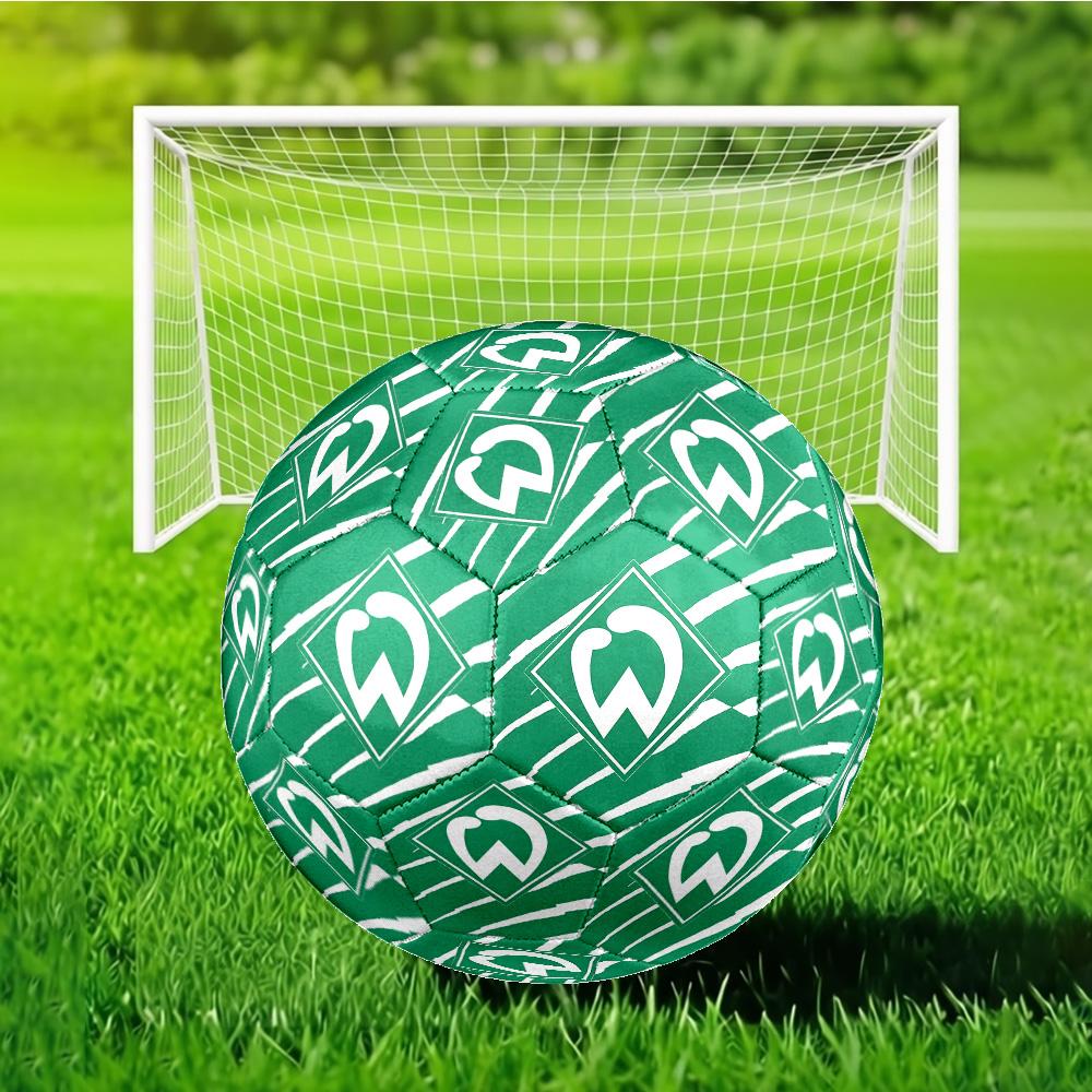 Grünes Tech-Emblem Fußball Größe 5 Fußball, Maschinengenäht, Weich und Komfortabel, Geeignet für Training und Spiele Fan-Geschenk