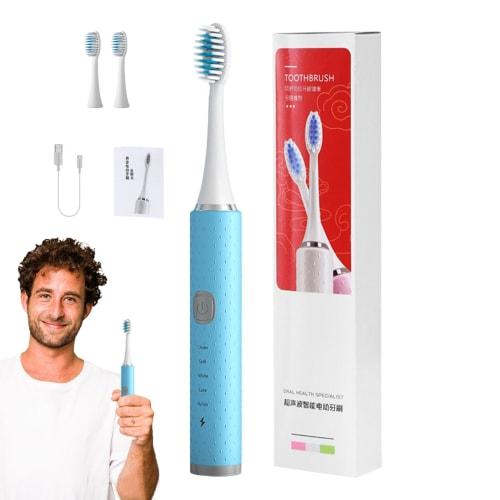 Mihauuke Rechargeable Electric Toothbrush for Adults, Travel Electric Toothbrush with 5 Modes - Lightweight Vibrating Toothbrush with Soft Bristles fo