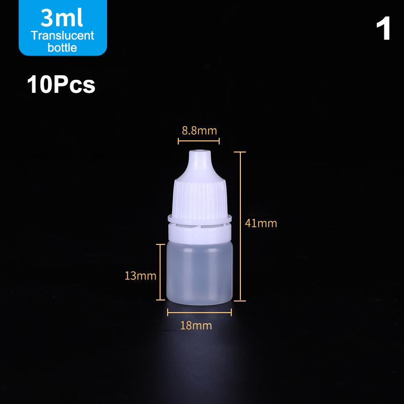 Hot 10Pcs Empty Eyedrop Bottle Squeezable Eye Drop Bottle 5/10/15/20/30ml Eye Liquid Dropper Bottles Container Refillable Bottle