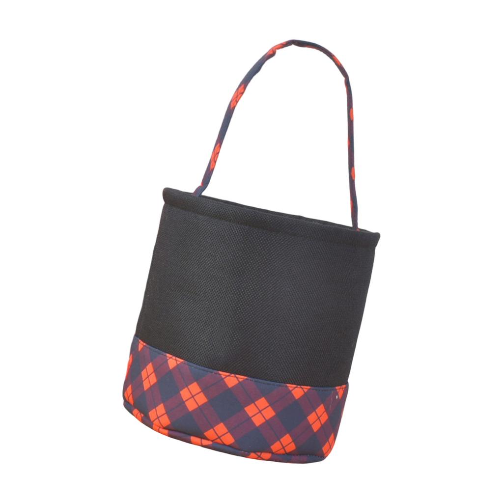 Halloween Candy Bucket with Handle Large Capacity Portable Cloth Candy Basket For Candy Treats Holiday Party Decoration