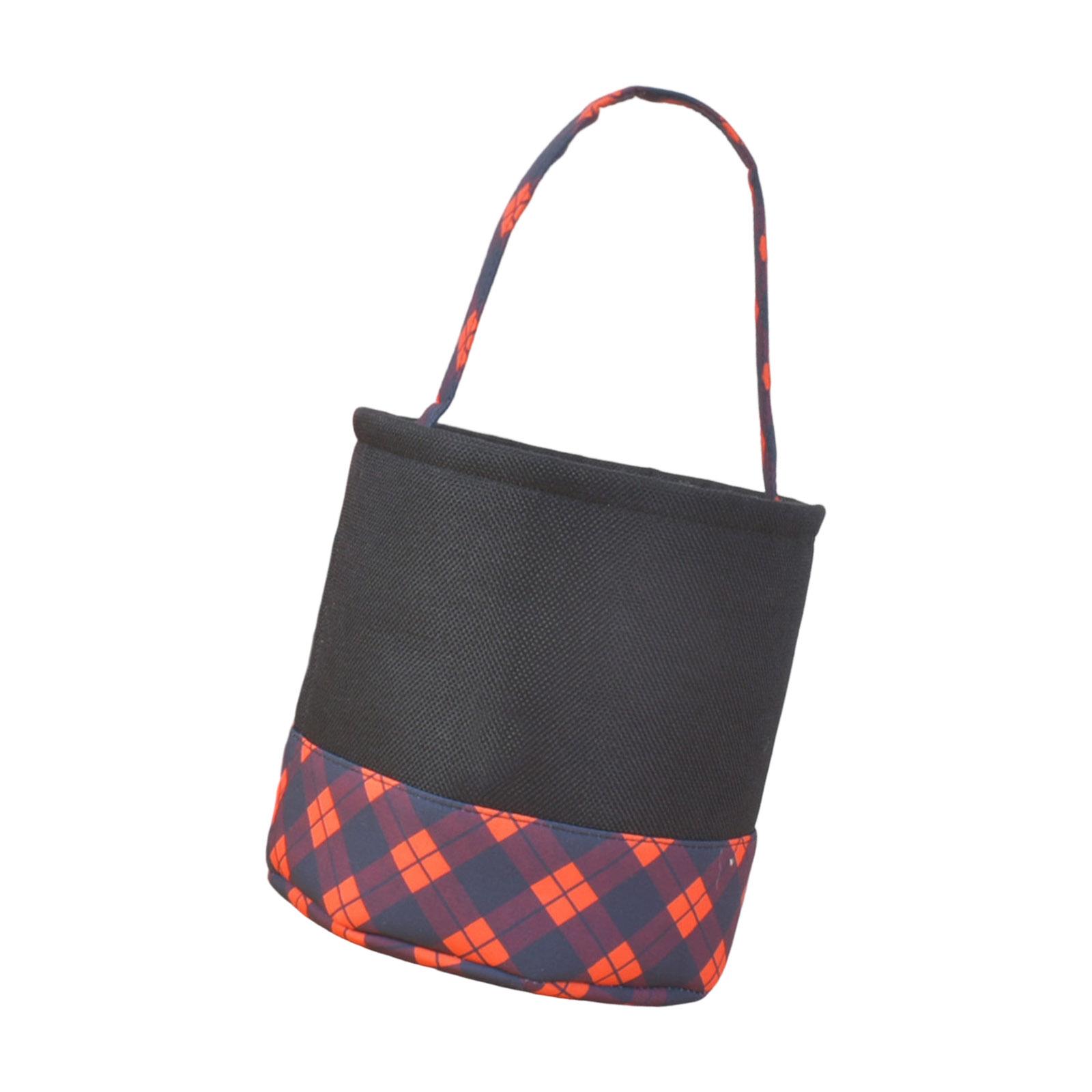 

Halloween Candy Bucket with Handle Large Capacity Portable Cloth Candy Basket For Candy Treats Holiday Party Decoration 1
