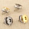 DRELD 5PCS 17mm Sewing Magnet Buttons Magnetic Rivet Stud Purse Snap Clasps/ Closure Handbags Metal Flower Button Fastener