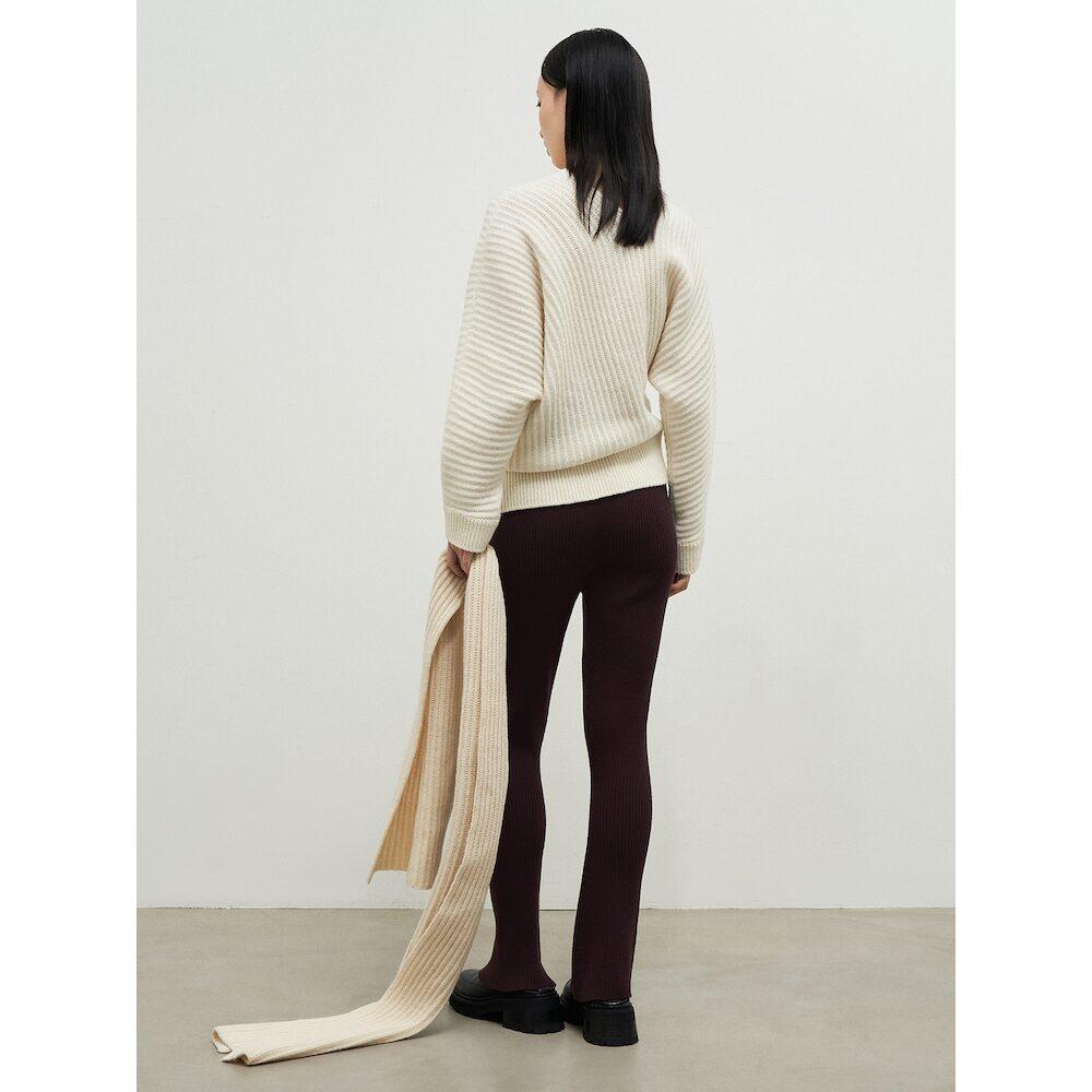 Anggae Paddies Asymmetric Pullover Ivory