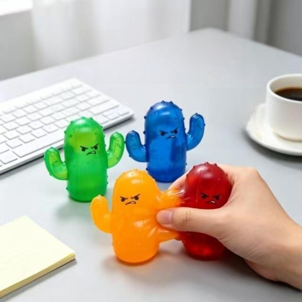 Angry Cactus Squeeze Squishy Toys Mini Stress Relief Toy New Sensory Fidget Toy  For Kids