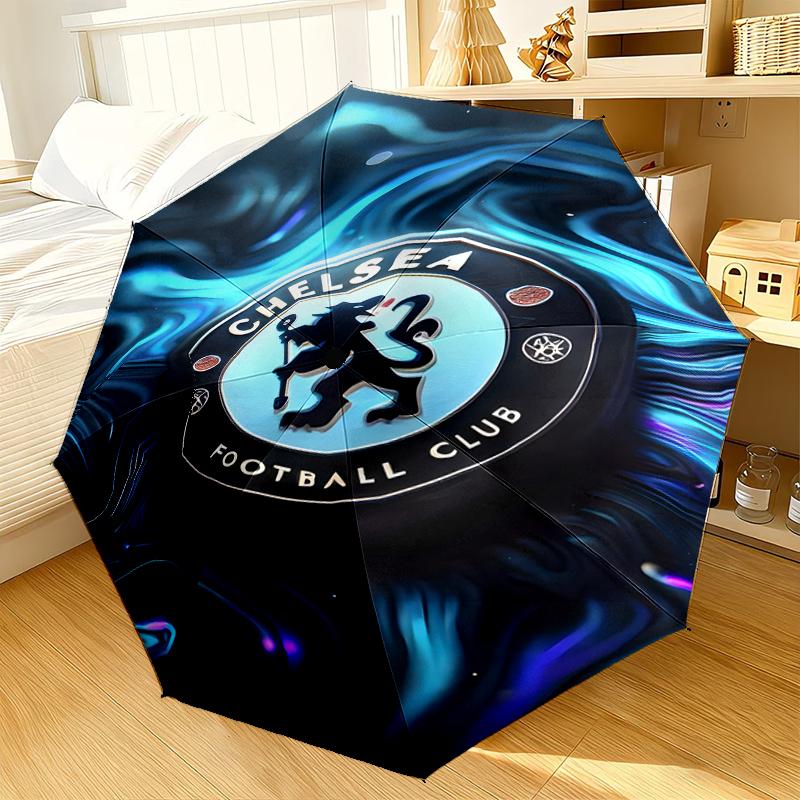 Football Club Emblem lion Umbrella 8-Frame for Travel, camping, Casual Lightweight Portable Umbrella, Essential for every family Holidays Gift