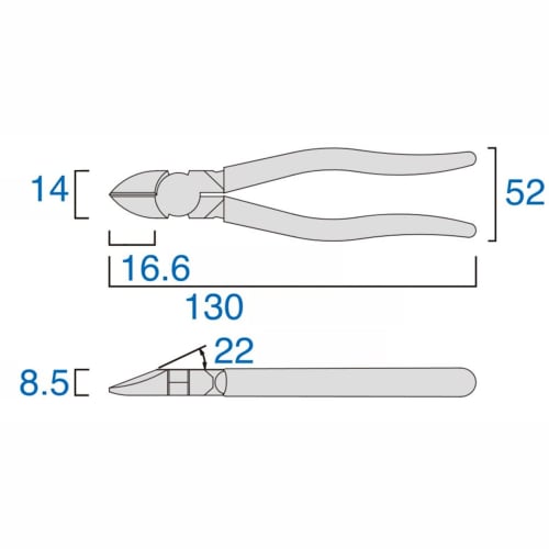 Fujiya Heavy-Duty Nippers, JIS Standard, 150mm, 70-150