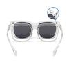 2 In 1 Clip On Glasses Transparent Frame Women Brand Design Clips Sunglasses Men Prescription Eyeglasses