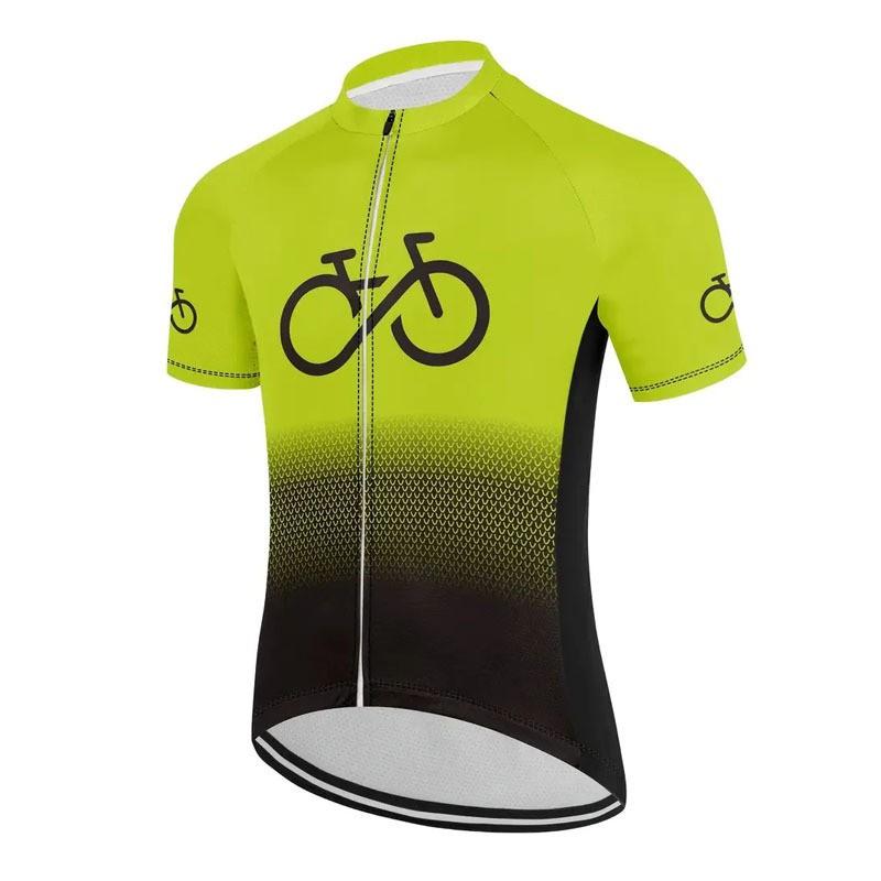 Mens Cycling Jersey Short Sleeve Breathable Quick Dry Bike Shirt Road Team Wear