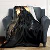 1pc Knightly Armor Flannel Blanket Soft Warm Throw for Home, Office, Travel, All-Season Cozy Bedding Gift L1434