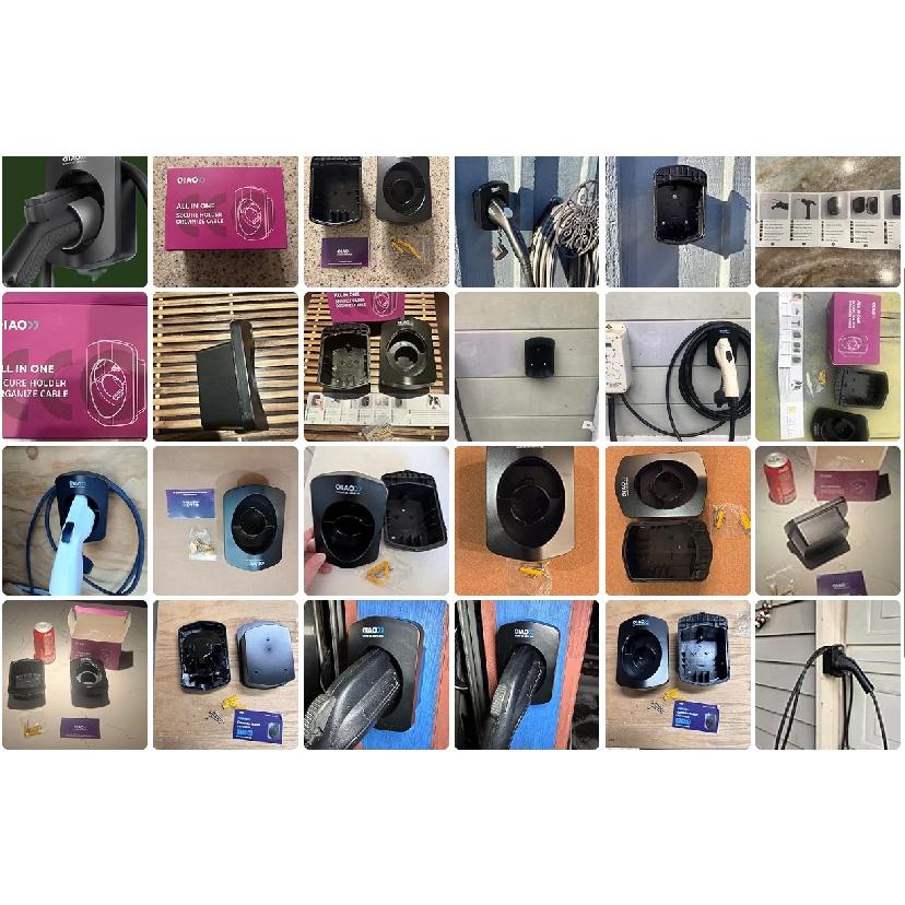 EV Charger Cable Holder For Type 1 / J1772 Electric Car Charging Cable Plug Wallbox Mount Charging Cable Organizer Wall Mount