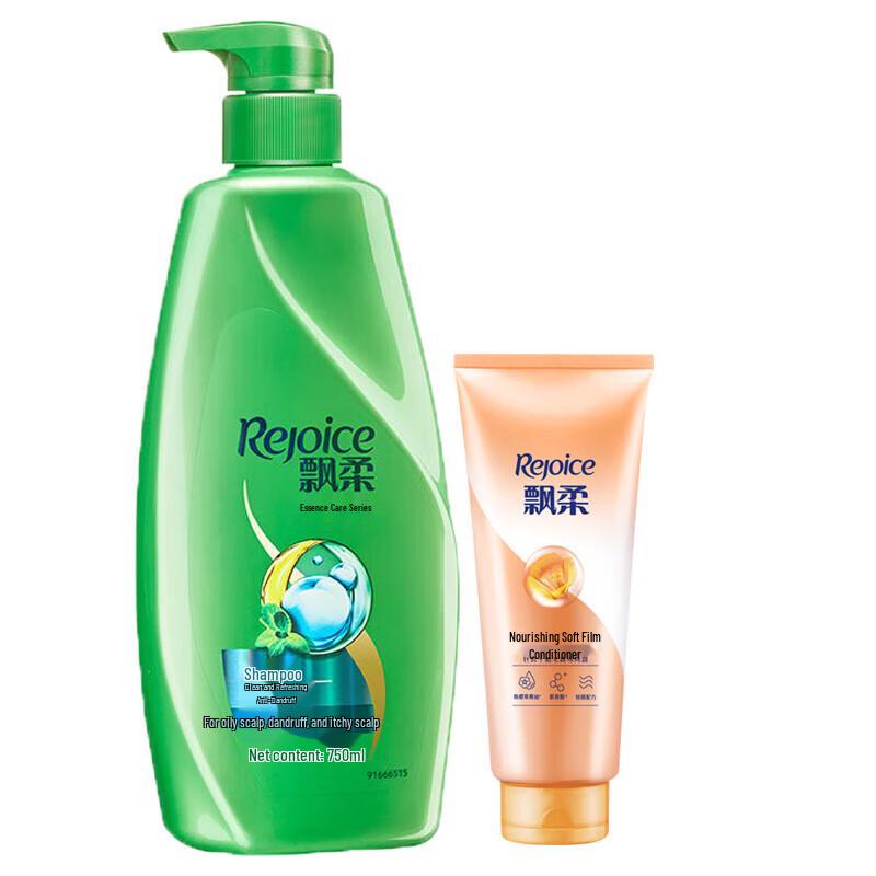 Rejoice Refreshing Anti-Dandruff Shampoo 750ml & Nourishing Conditioner 200g Set