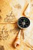 Vintage Metal Sign Compass Map Wall Art Decor Tin Poster for Home Office