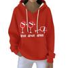 Christmas Hoodies For Women Funny Cute Printed Holiday Sweatshirt Winter Oversized Pullover Tops