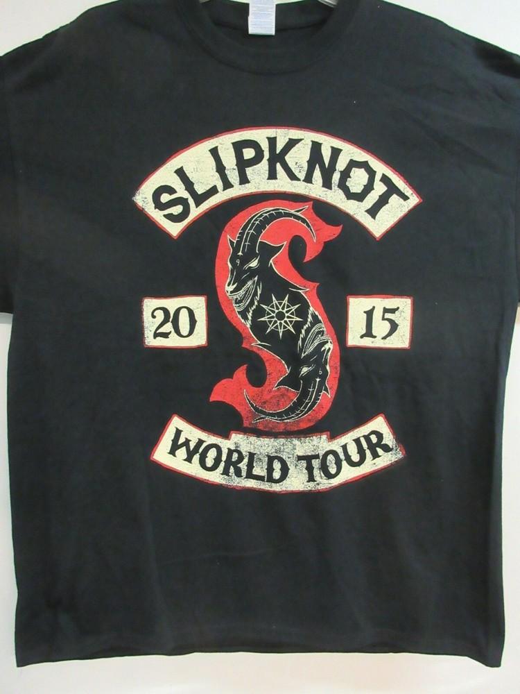 ОФИЦИАЛЬНЫЙ МЕРЧ SLIPKNOT ЗАПЛАТКИ МИРОВОЙ ТУР КОНЦЕРТ ГРУППЫ МУЗЫКА БОЛЬШАЯ Унисекс Футболка XXXXL