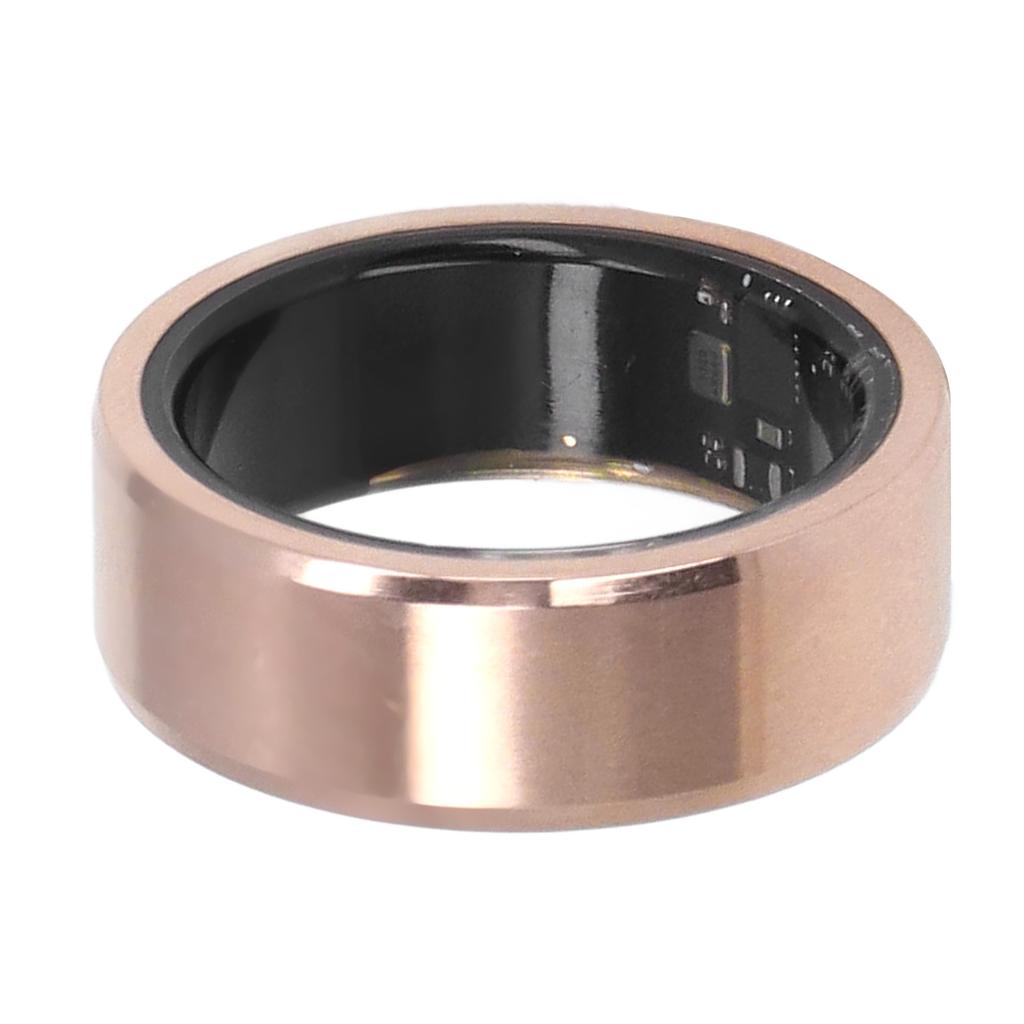 Smart Ring Gold BT Sleep Fitness Tracker IP68 Water Resistant Pedometer Smart Health Ring for Daily Use