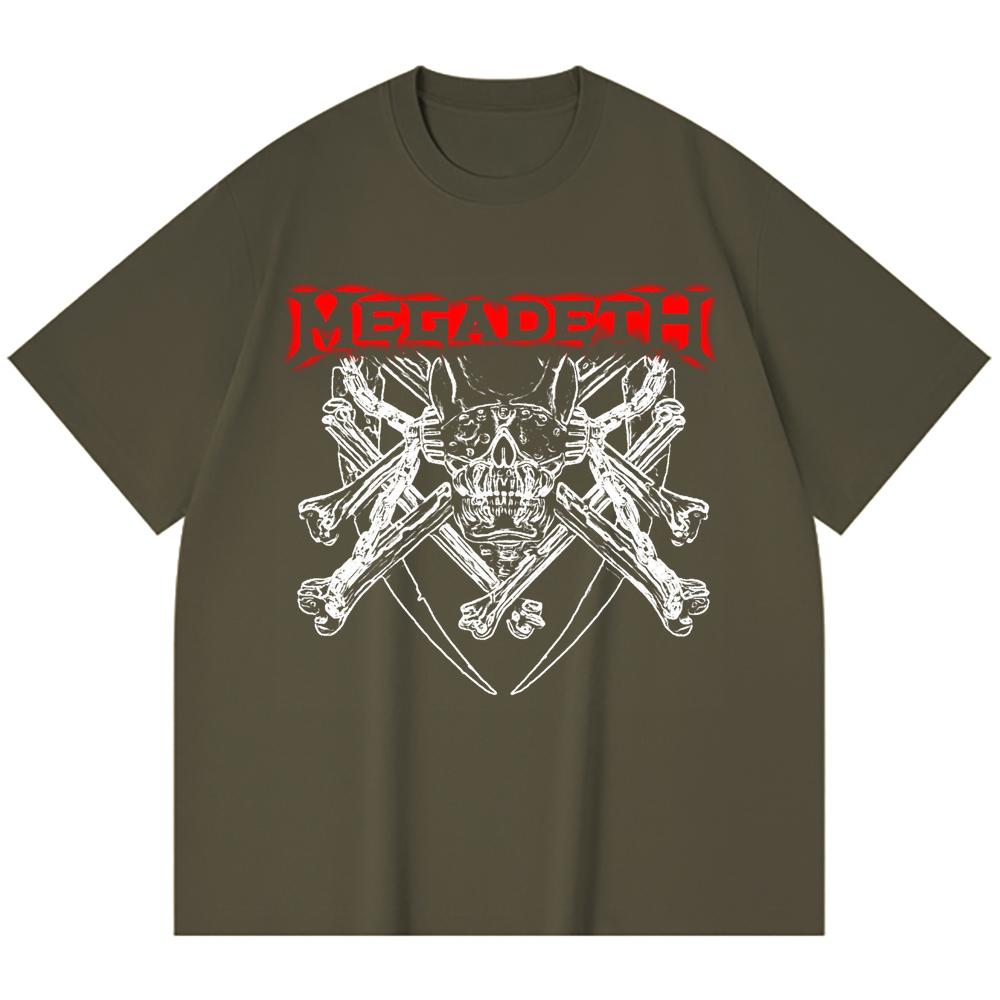 230 g/m² 100% Bavlna T-shirt Heavy Metal Rocková Kapela Tisk Populární Hudby Unisex Těžký Bavlněný T-shirt