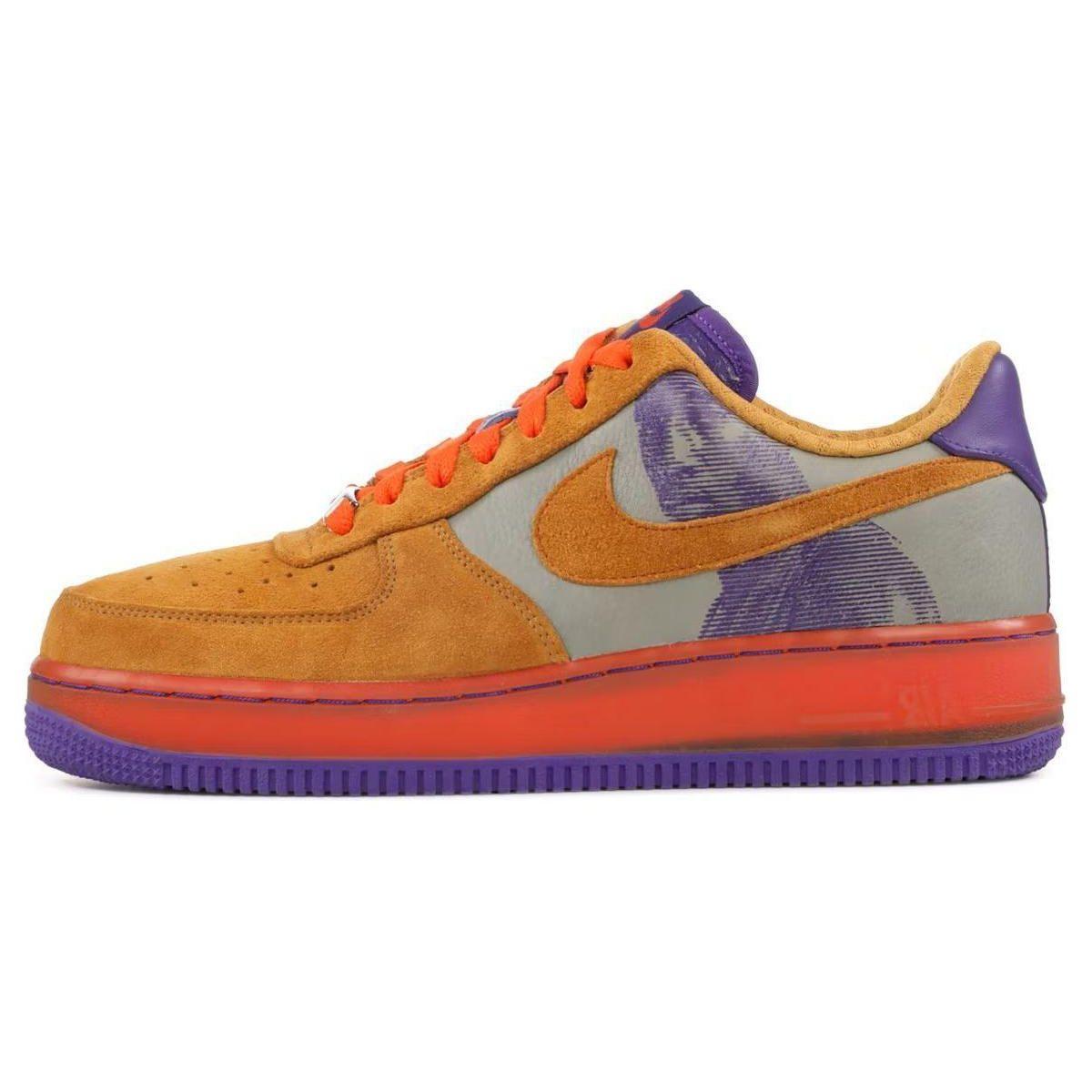 

Nike Air Force 1 Premium Ns Gs Amare Stoudamire New Six Kids Кроссовки Orange Dark-Stucco Miners-Gold-Court-Purple 315517-271
