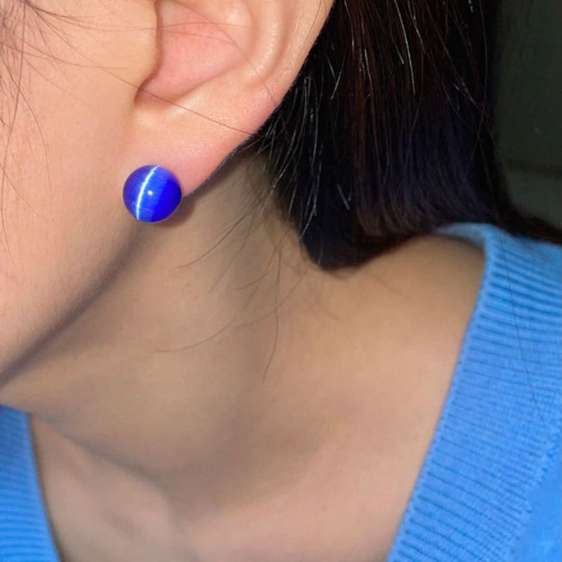 Geegee [silver925] Cats Eye Earring