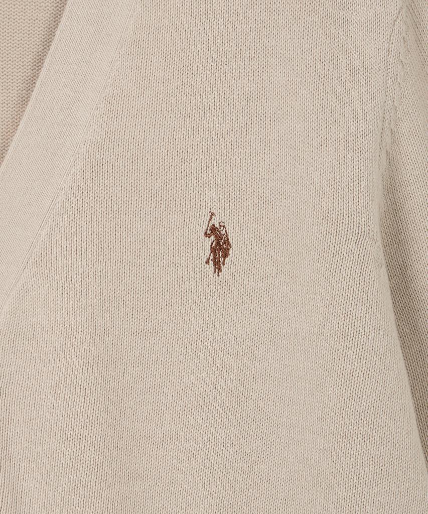 Uspoloassn Classic Cotton Cardigan_Melange Beige