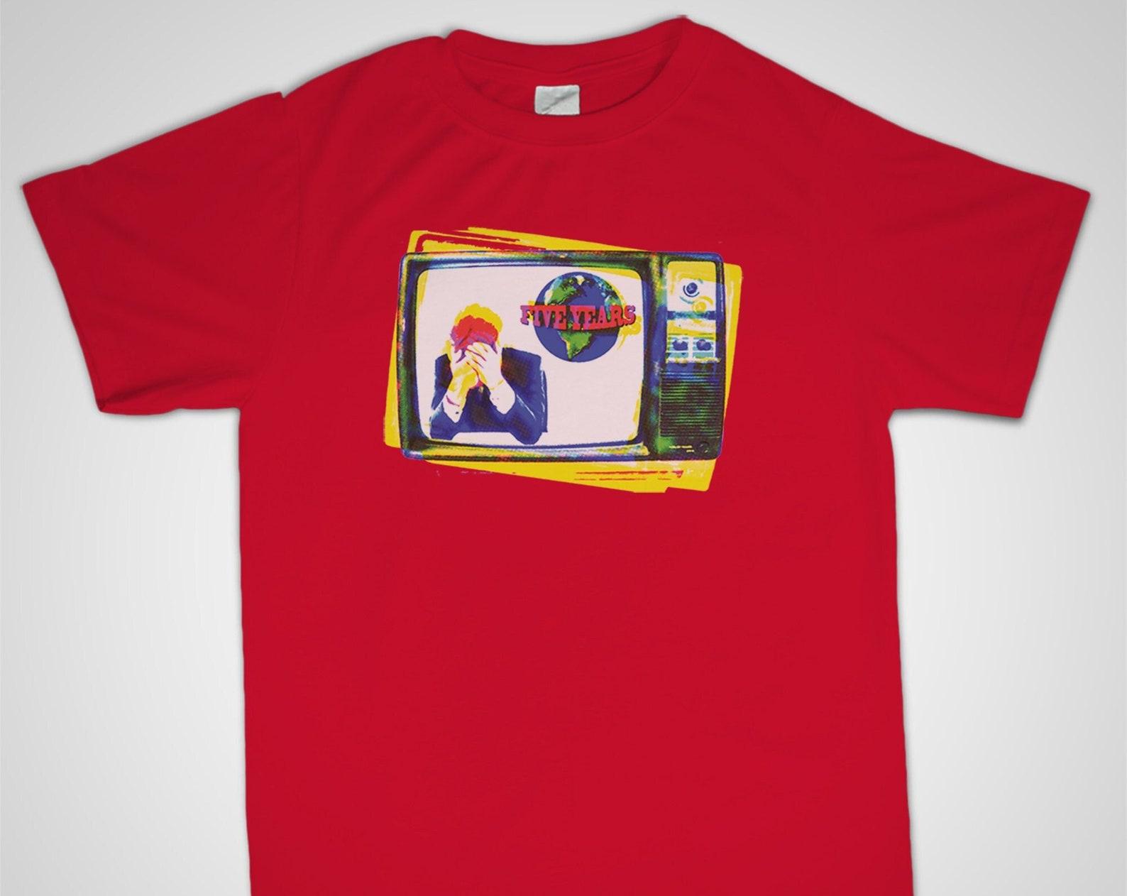 David Bowie – Five Years T shirt, David Bowie T shirt, David Bowie T shirt, David Bowie Tee, David Bowie Shirt, Gifts for Music Lovers 2XL