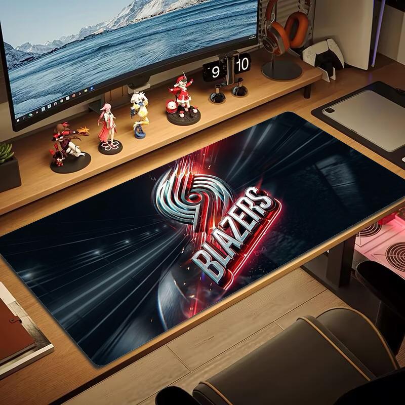 Portland Trail Blazers Mouse Pad Large Gaming Table Cushion Nonslip Laptop Tablet Big Mousepad Xxl Mat Mini Pc Playmat With Lock Edge