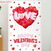 Valentine's Day Atmosphere Decor Stickers Heart-shaped Romantic Sweetheart Balloon Stickers For Glass Windows Display Windows